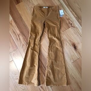 We The Free Sueded Suntan Flare Pants